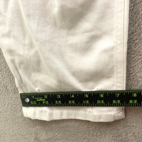 NWT Wild Fable Womens Dad Jeans Size 4 High Rise White Distressed Denim Straight - Picture 7 of 16